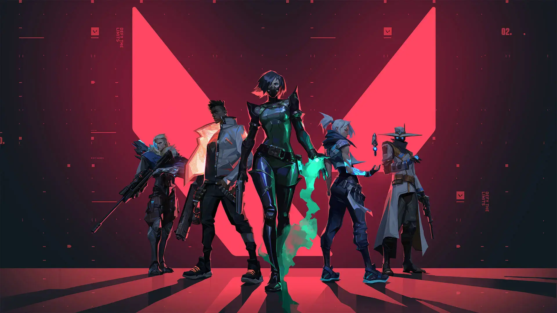 VALORANT agents assembled for a match